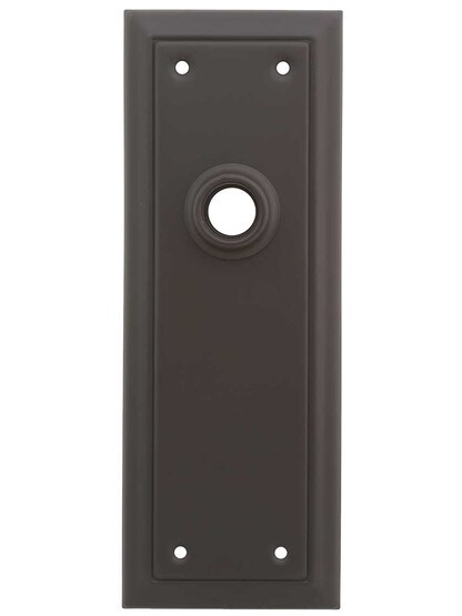 Granby Stamped Brass Back Plate in Oil-Rubbed Bronze.
